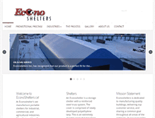 Tablet Screenshot of econoshelters.ca